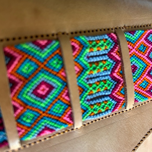 Hand made leather woven new woman purse. From Oaxaca Mexico - Picture 3 of 7